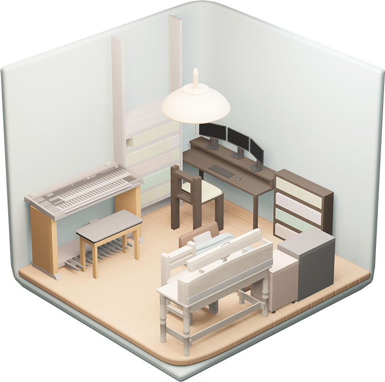 3Dモデル：私の部屋